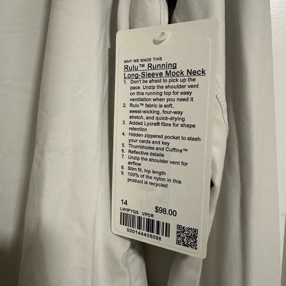 Lululemon Rulu Running
Long-Sleeve Mock Neck new with tag - Picture 2 of 5